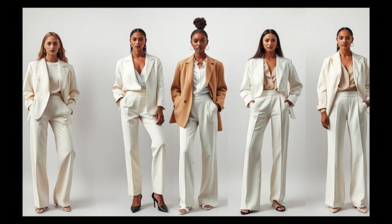 monohromatski stilovi sa krem pantalonama monohromatski stilovi sa krem pantalonama